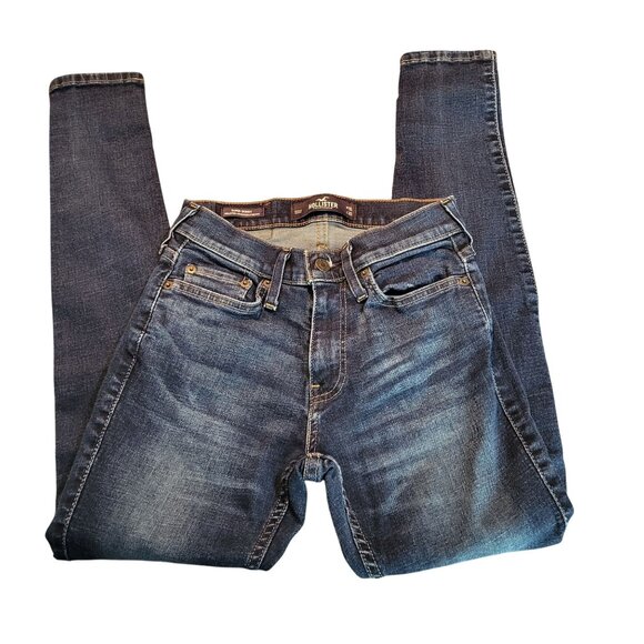 Hollister Super Skinny Stretch SZ 26 Denim Jeans Dark Wash - Picture 2 of 9